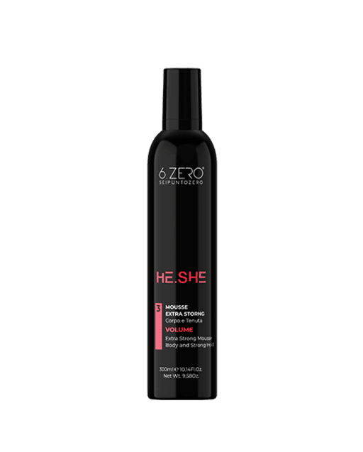 HE.SHE Extra strong body and hold mousse